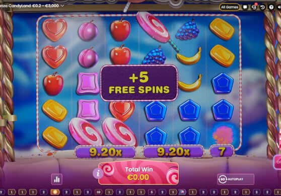 sweet bonanza candyland sweet spins bonus round