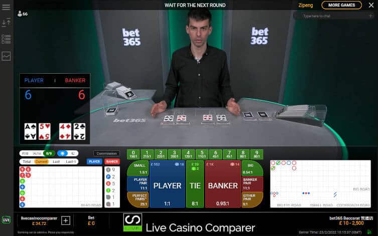 bet365 baccarat