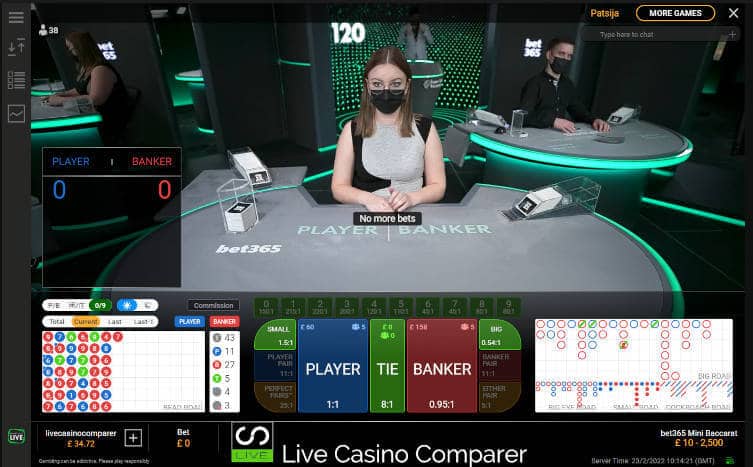 bet365 mini baccarat