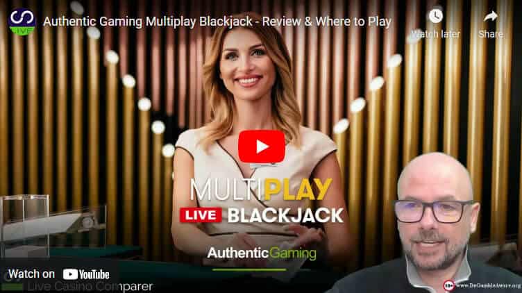 Authentic Multiplay Blackjack Vide review