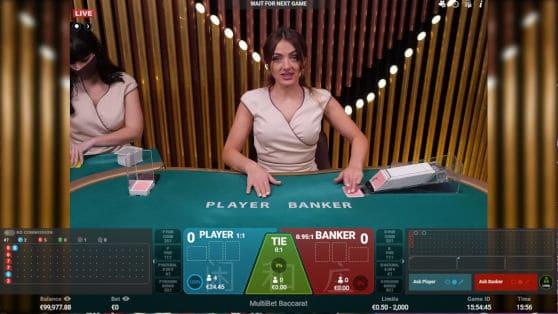 Multibet Baccarat live