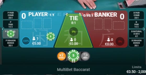 multibet baccarat betting