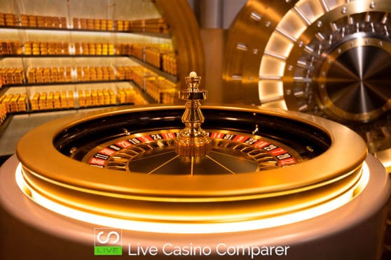 gold bar roulette wheel