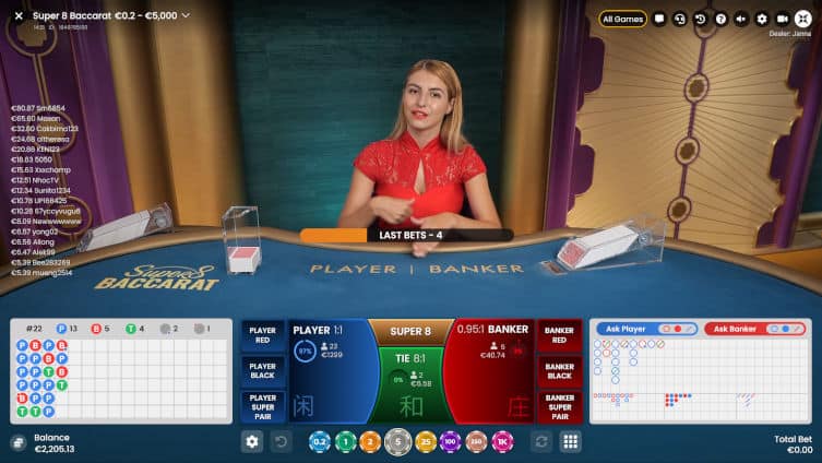 Pragmatic Super 8 Baccarat