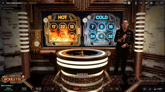 super stake roulette hot and cold numbers