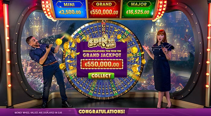 Spin To WIn Progressive Jackpot