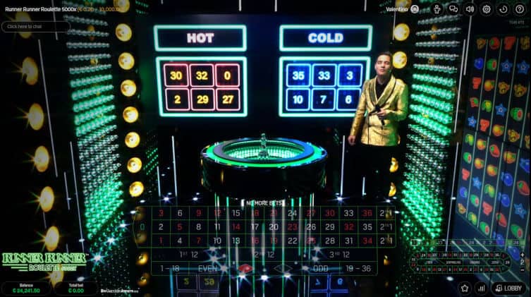 runner runner roulette hot and cold