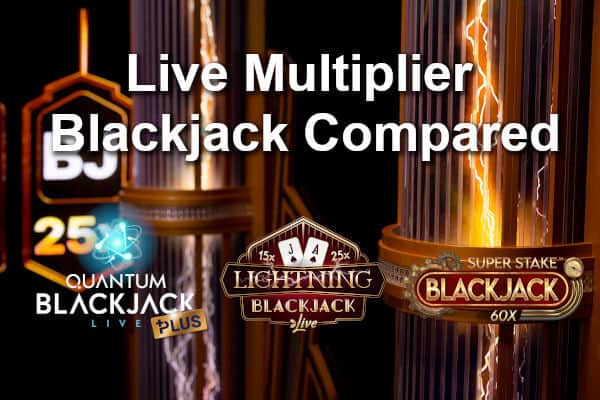 live multiplier blackjack compared