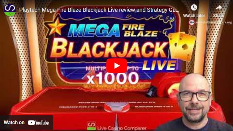 mega fire blaze blackjack video review