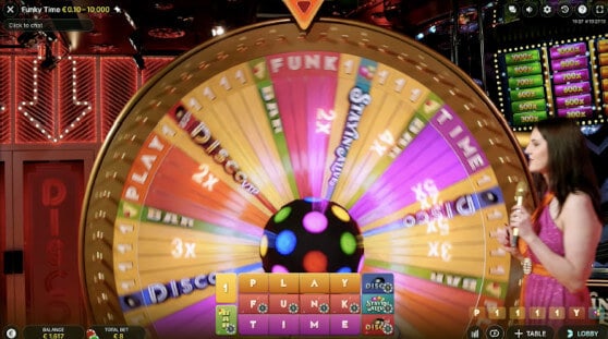 Funky Time wheel spinning