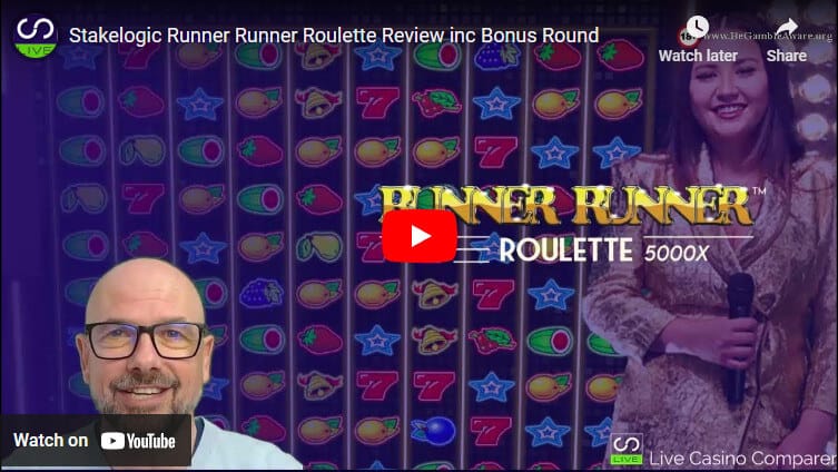 stakelogic runner runner roulette video review