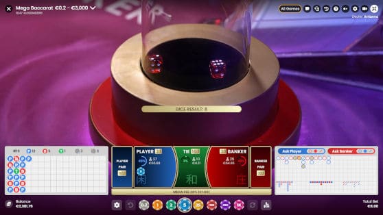 mega baccarat mega round