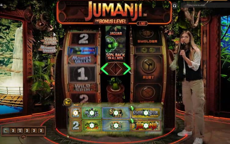 spinning the jumanji wheels