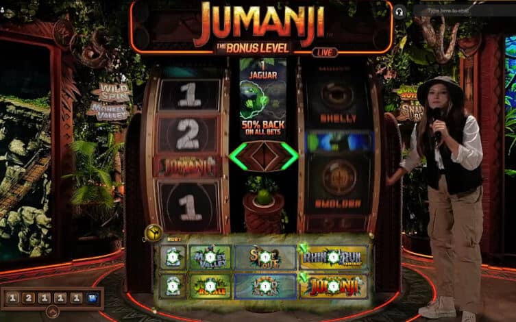 spinning the jumanji wheels