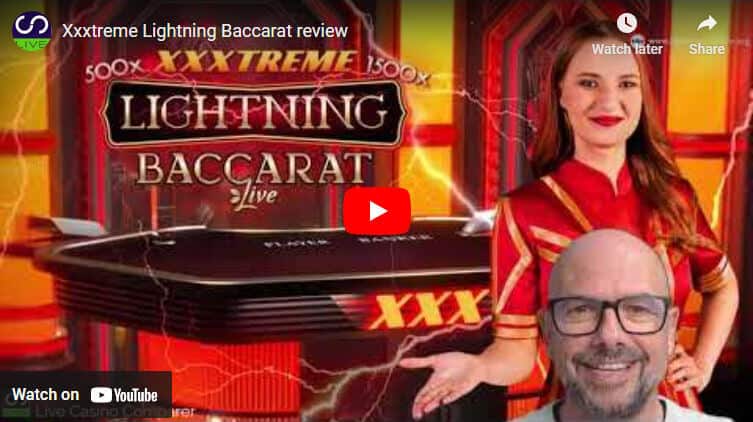 Evolution Xxxtreme lightning baccarat video review