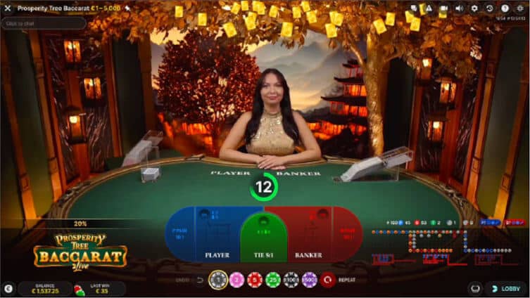 Prosperity Tree Baccarat Betting Time