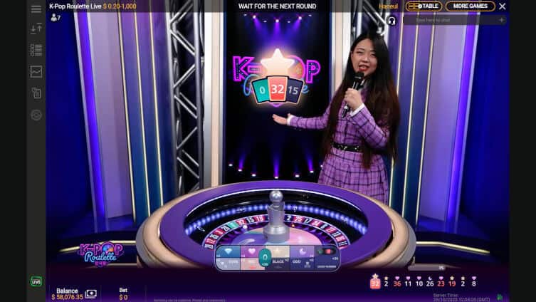 k-pop roulette live