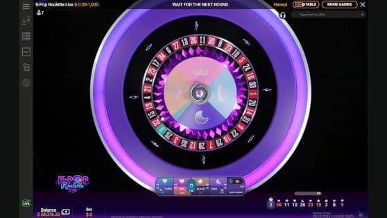 k-pop roulette wheel