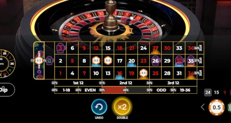 lucky ball roulette betting time