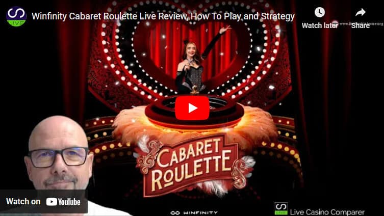 winfinity cabaret roulette live video review