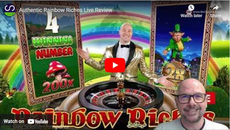 Rainbow Riches Live video review