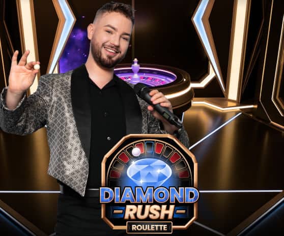 dealer on diamond rush roulette