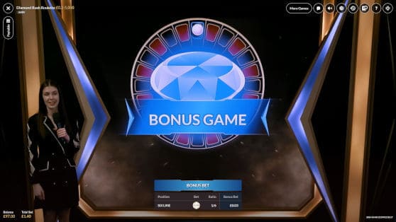 diamond rush roulette bonus game