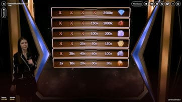 diamond rush roulette bonus multipliers