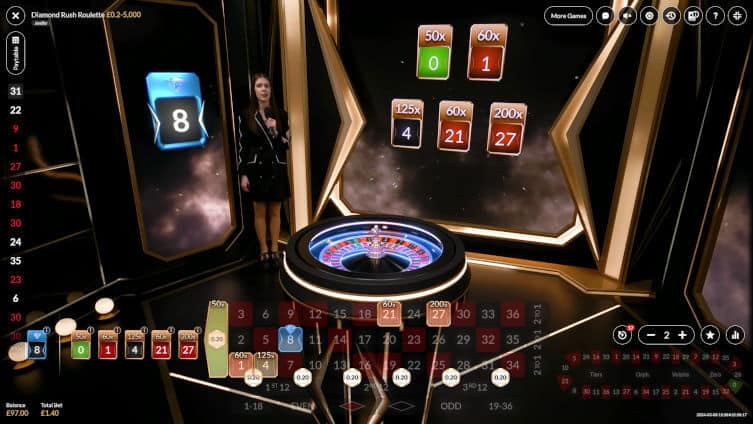 diamond rush roulette multipliers are chosen