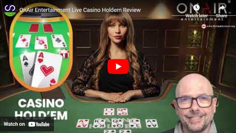 on air entertainment live casino holdem video review