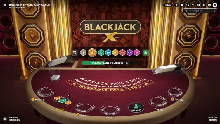 Blackjack X Betting Time