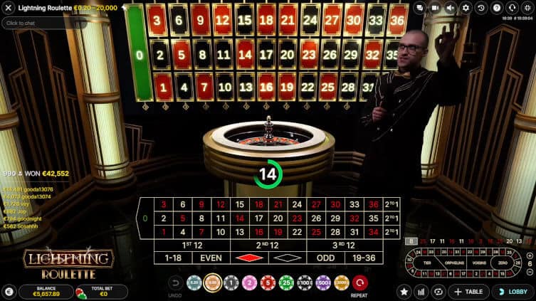 lightning roulette betting time