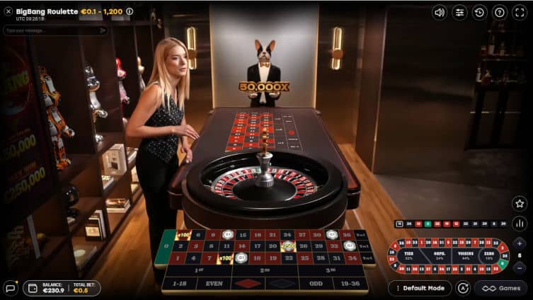Big Bang Roulette Live
