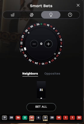 Big Bang Roulette smart bets statistics