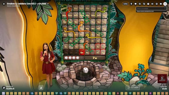 snakes and ladders live board