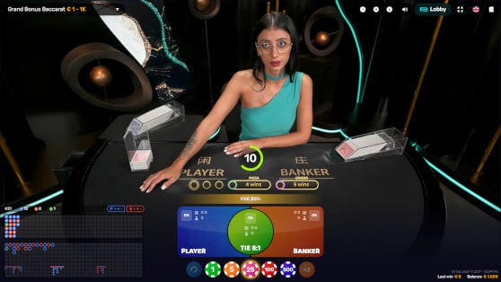 iconic21 live grand bonus baccarat