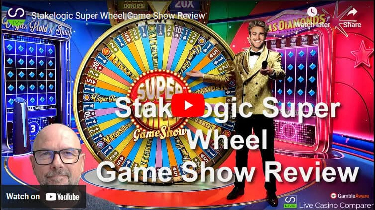 stakelogic super wheel game show video review