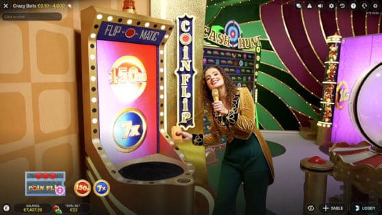 crazy balls coin flip