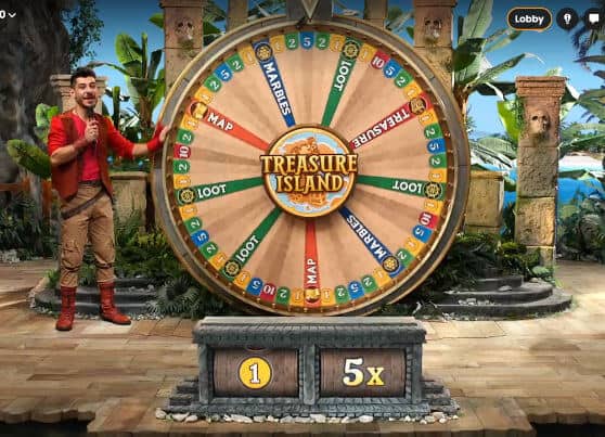 treasure island live wheel