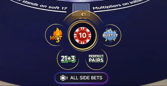bet stacker blackjack sidebets