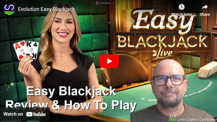easy blackjack video review