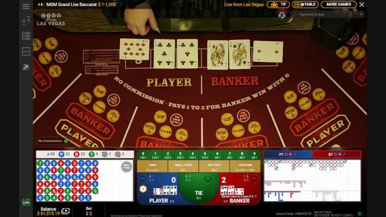 MGM Grand live Baccarat