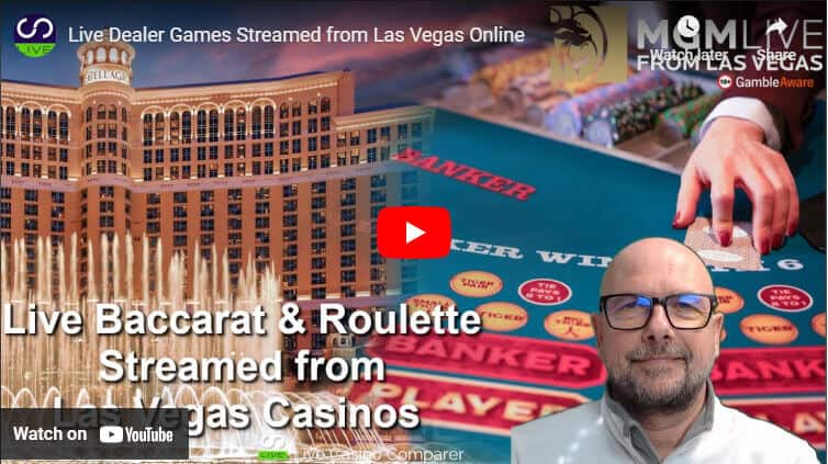 las vegas streamed live dealer tables video review