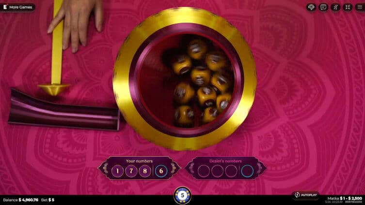 matka bowl spinning