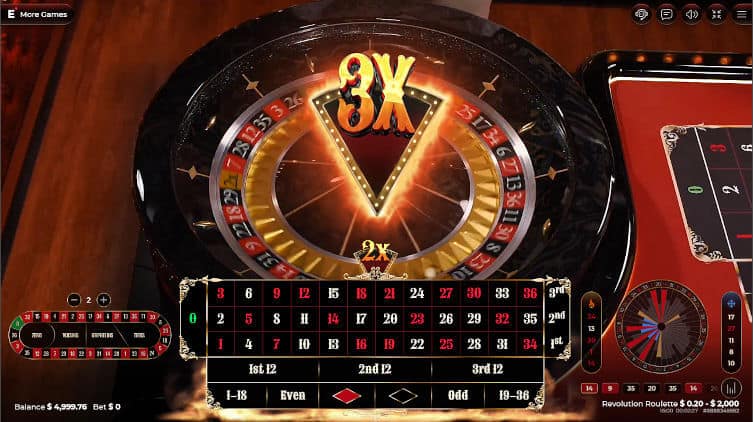 revolution roulette 3x multiplier