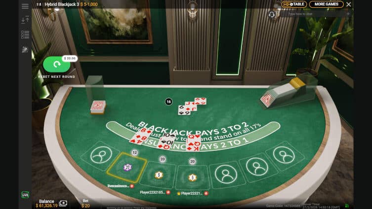 VZN Blackjack Showdown