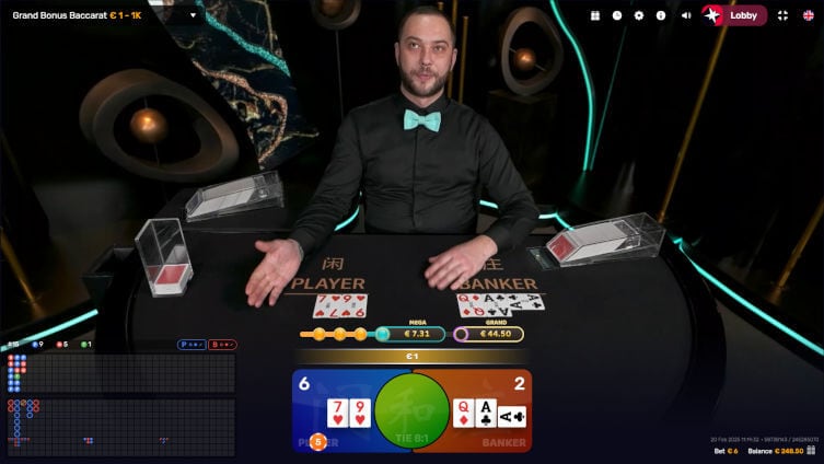 grand bonus baccarat result