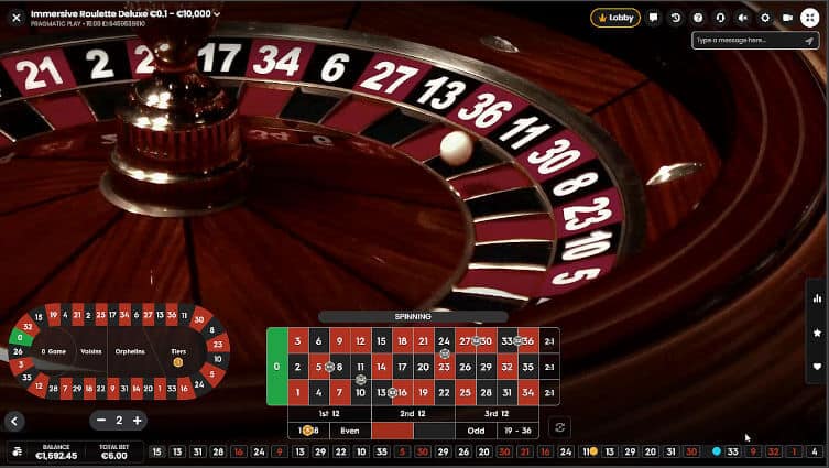immersive roulette deluxe slow motion result