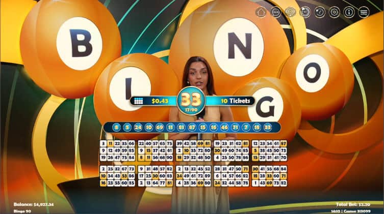 ez bingo 90 drawing the numbers