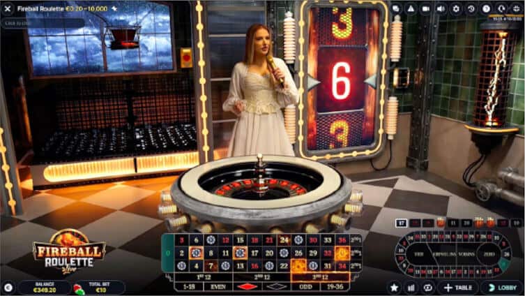 fireball roulette fireball bonus numbers